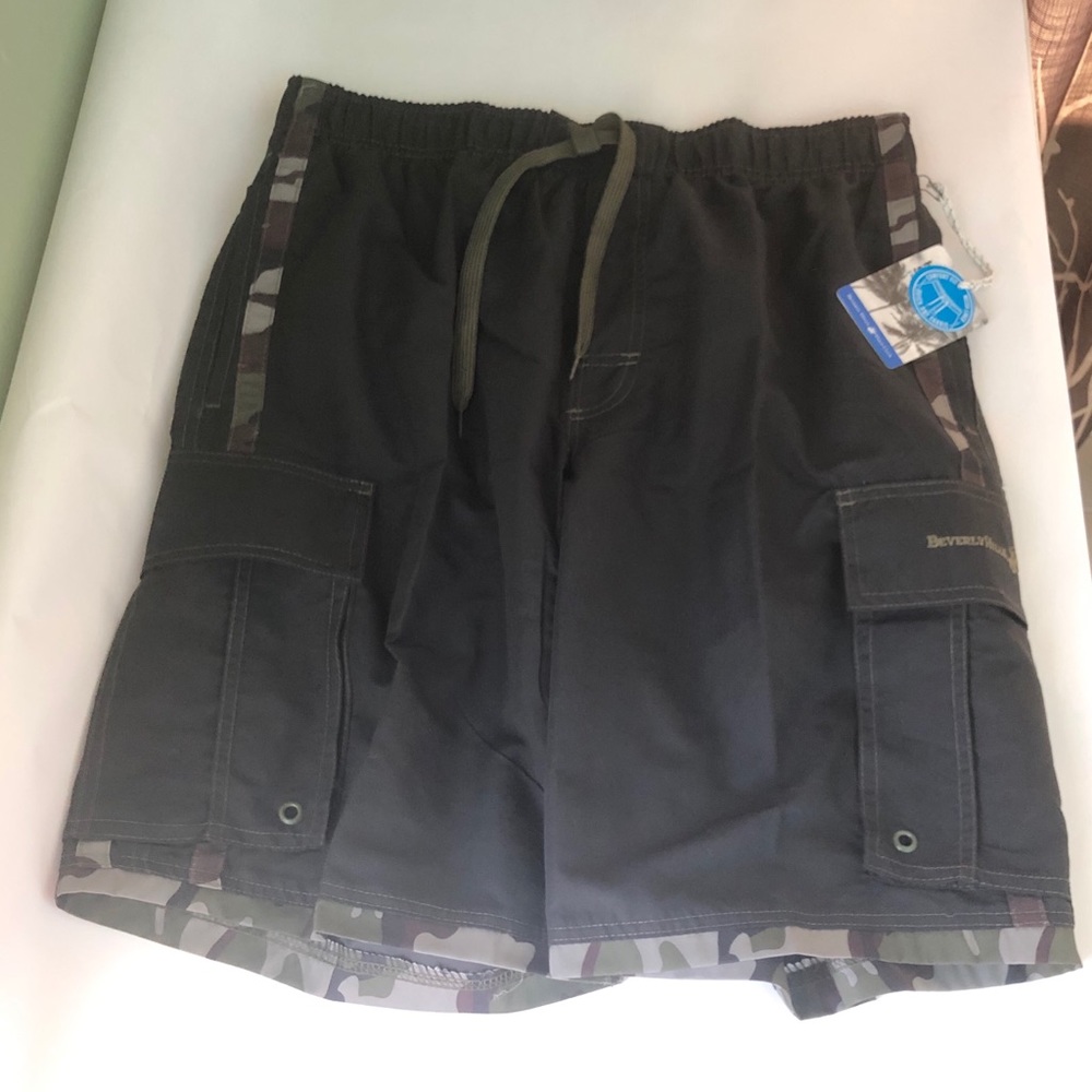 Beverly Hills Polo Club Swim Short Green Camo M